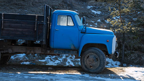 istock Old blue russian truck , Zil 468806090