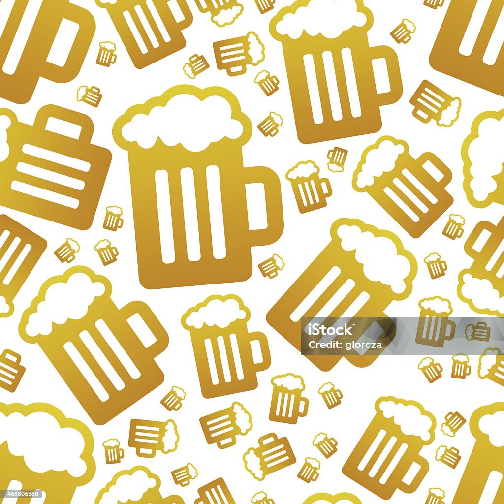 beer seamless pattern 2015 stock vector