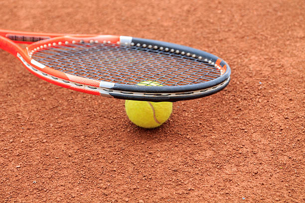 istock Tennis ball and racket 468806972