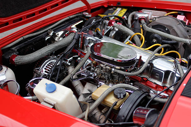 istock Motor of ancient car 468808684