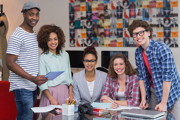 istock Fashion students working as a team 468812778