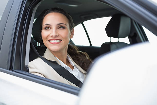 istock Smiling businesswoman looking out the window 468814030