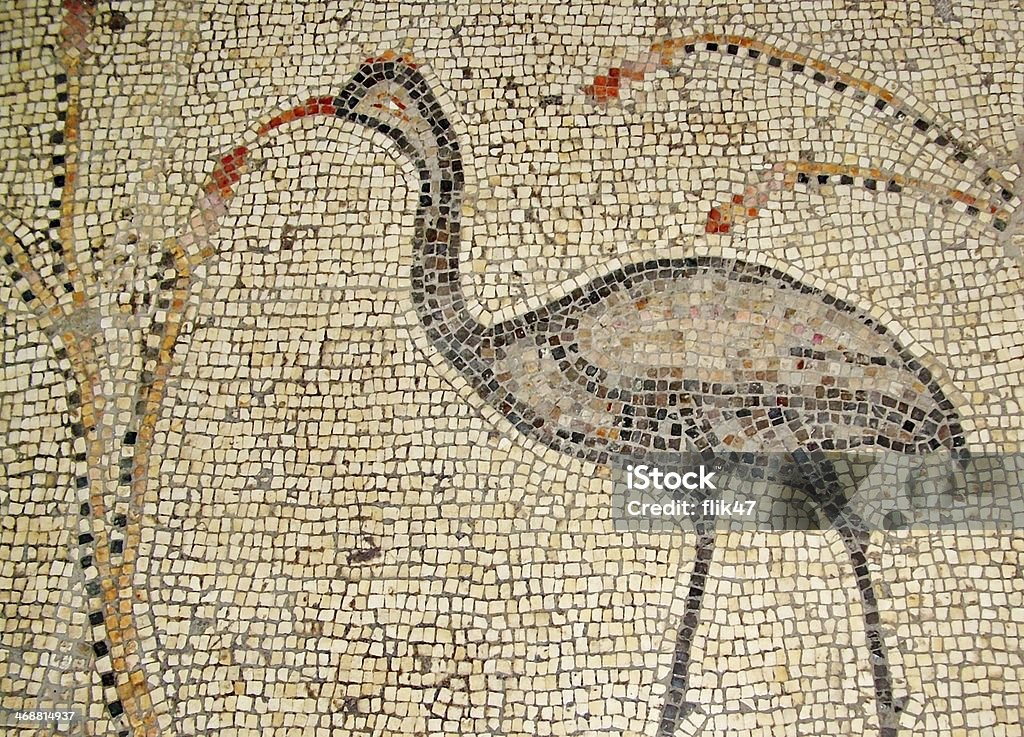 Starożytny Mozaika Tabgha, Izrael - Zbiór zdjęć royalty-free (Antyki)