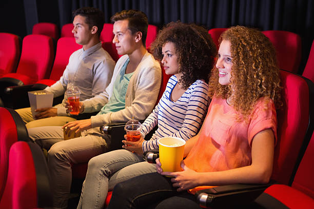 istock Young friends watching a film 468818616