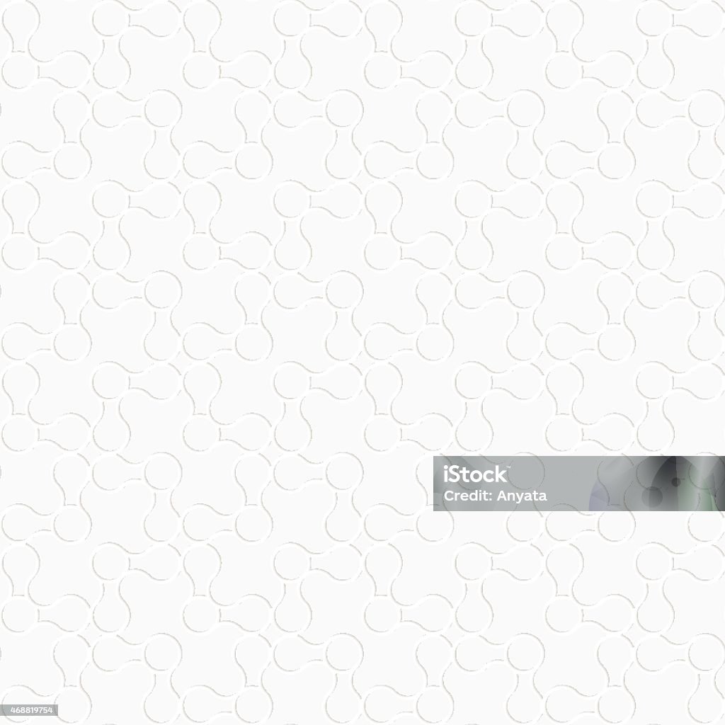White Rounded Texture 3d White Rounded Shapes Perforated On White Stock Illustration ...