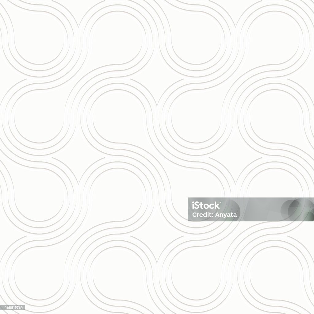 White Rounded Texture 3d White Rounded Shapes With Offset Perforated Stock Illustration ...