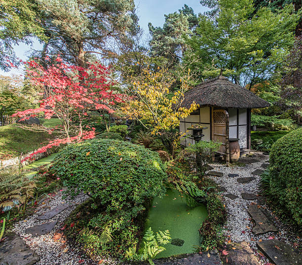 Japanese Garden - Tatton Park, Manchester UK stock photo