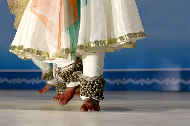 Indian dance-kathak stock photo
