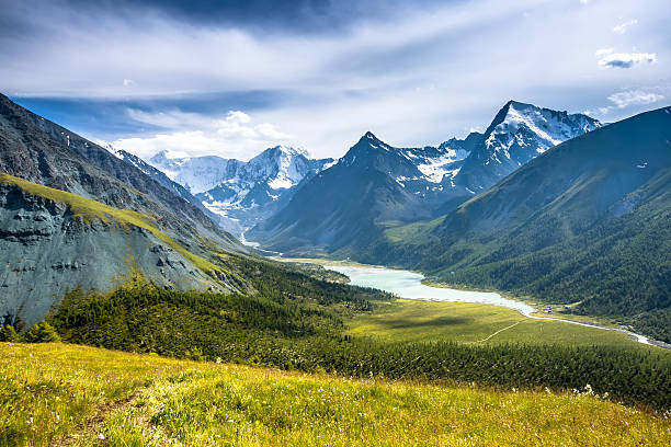 Altay Altai the way Beluha stock photo