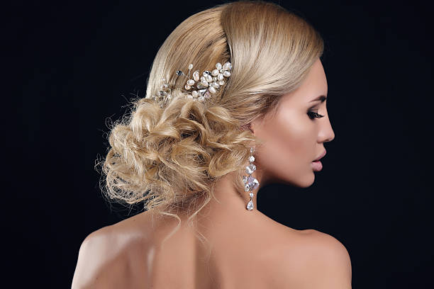 istock sensual woman with elegant hairstyle and evening makeup 468822292