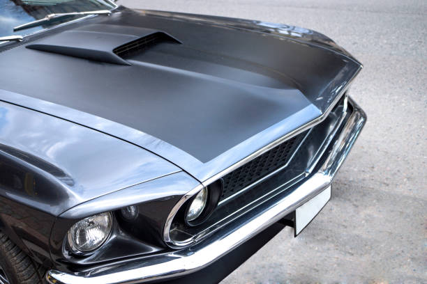 istock Classic  Black American Muscle Car 468822508
