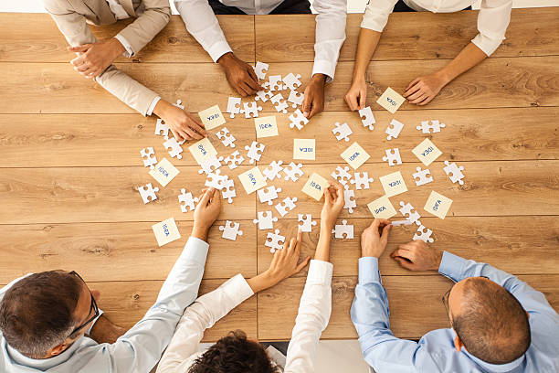 istock Coworkers discussing strategy and ideas 468827368