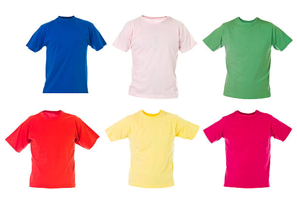 istock Group of t-shirts isolated 468829164