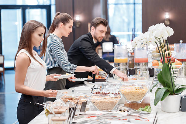 istock Business managers at business lunch 468829556