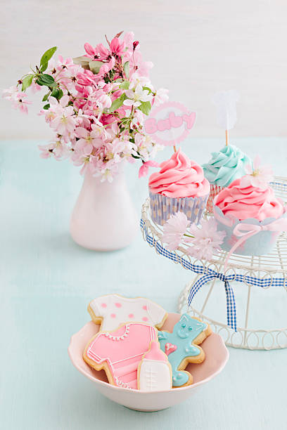 istock Bayb shower cupcakes and cookies 468832786