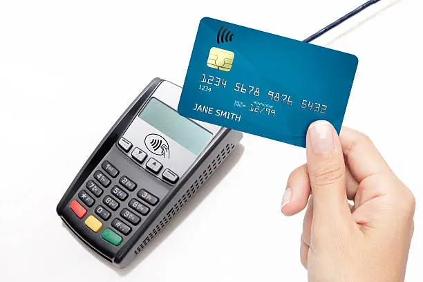 Photo of contactless credit card