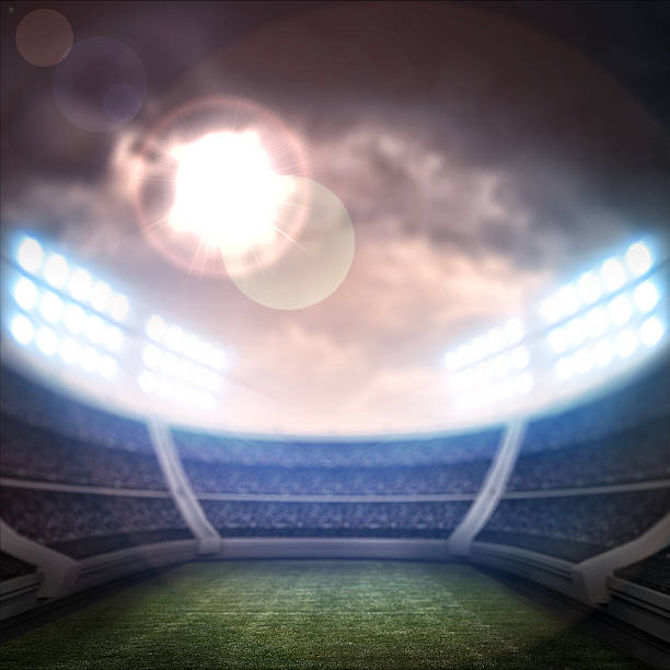 istock soccer stadium and the bright lights 468836656