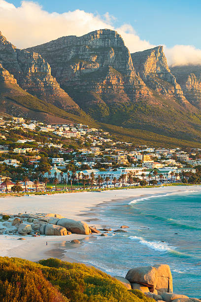Camps Bay near Cape Town, South Africa stock photo