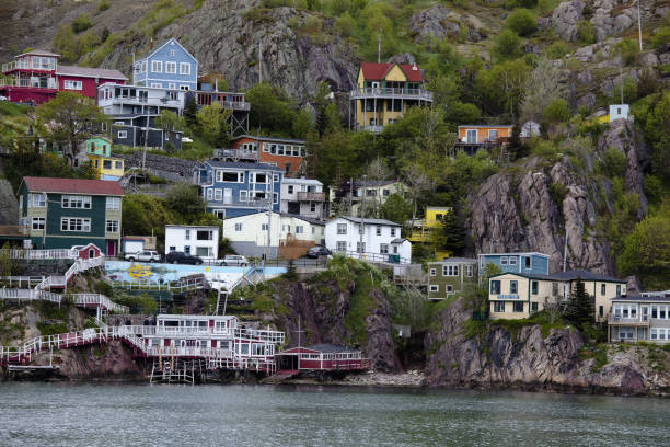 istock Houses on craggy waterfront 468838185