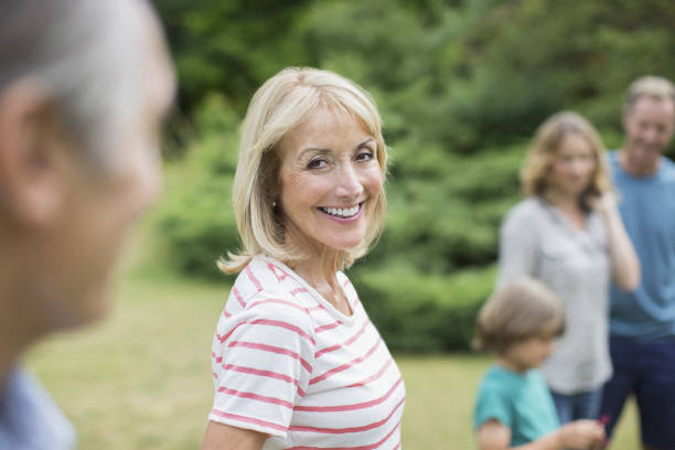 istock Multi-generation family outdoors 468838581