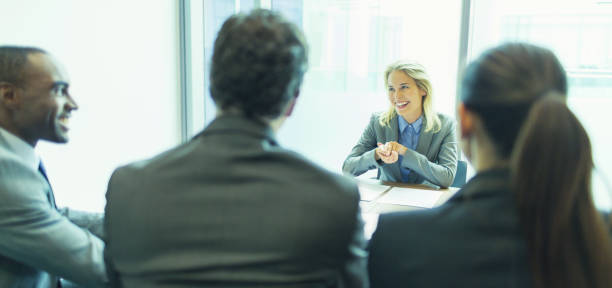 istock Business people talking in meeting 468838749