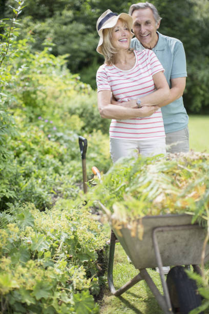 istock Senior couple gardening 468840307