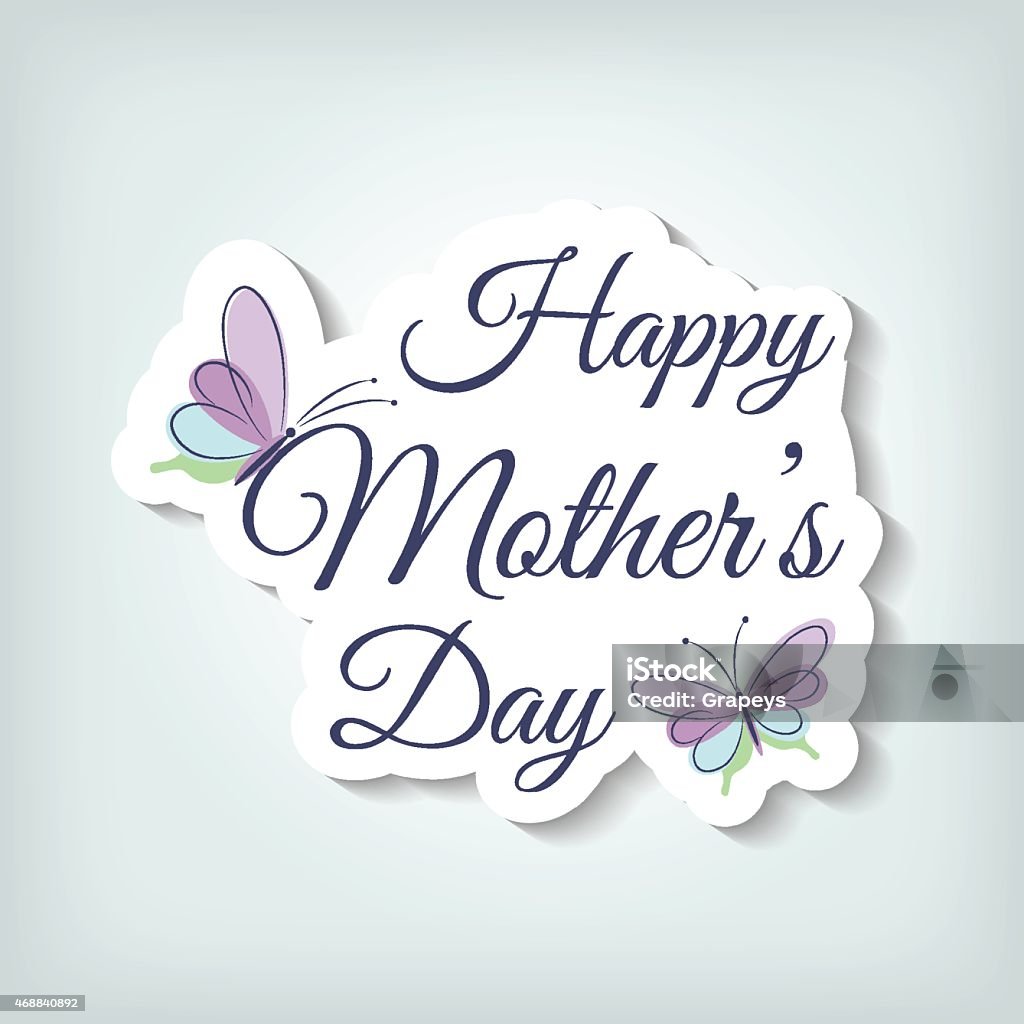 Mothers Day Card Mothers Day Card background with copy space 2015 stock vector