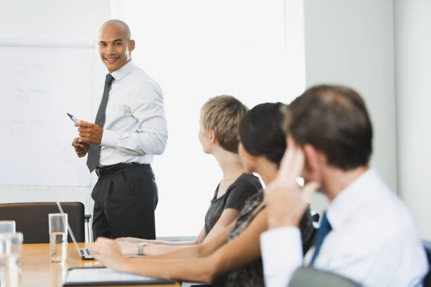 istock Business people sitting in meeting 468840899