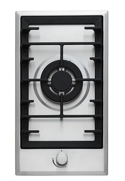 istock Stainless steel gas hob 468843113