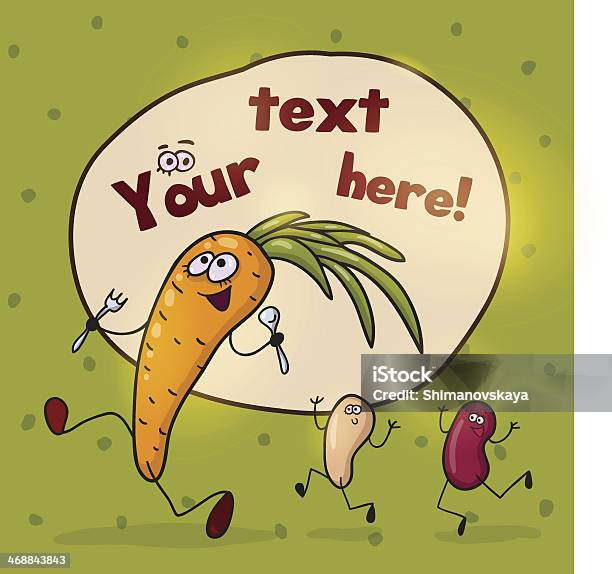 Cartoon Characters Funny Carrot With Crazy Beans Stock Illustration -  Download Image Now - Animal Body Part, Animal Eye, Animal Teeth - iStock