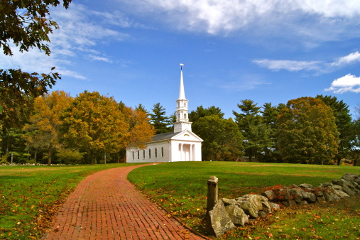 The Martha-Mary Chapel is located in Sudbury Massachusetts. It was built by Henry Ford.   A non-denominational Chapel, it was built from trees felled during a hurricane in 1938, and named after Henry Ford's mother and mother-in-law.