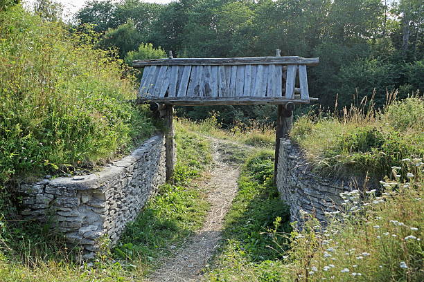 Fantasy gate stock photo