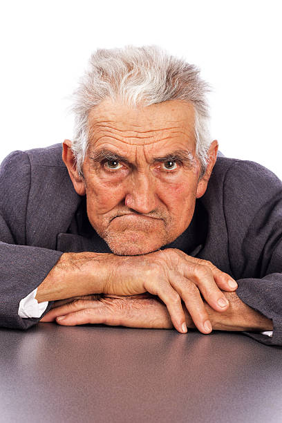 istock Portrait of an expressive old man 468848143