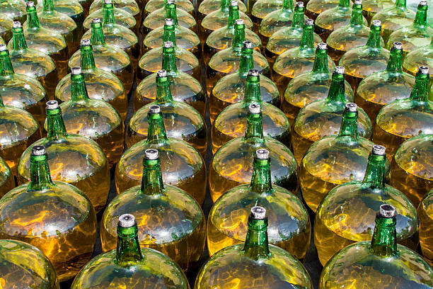 istock Glass carafes perfectly aligned 468851194