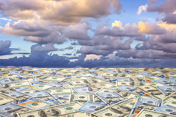 istock Landscape with money 468851718