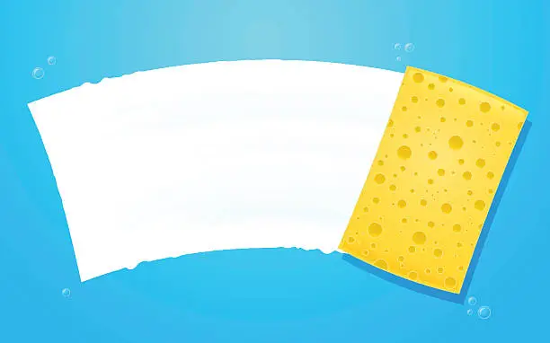 Vector illustration of Cleaning Sponge