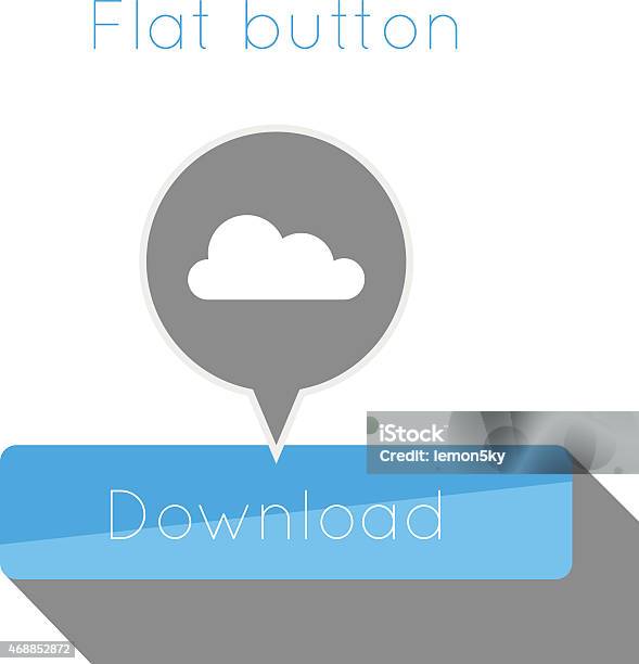 Simple Button Background Vector Simple Flat Modern Button Template Stock Illustration - Download ...