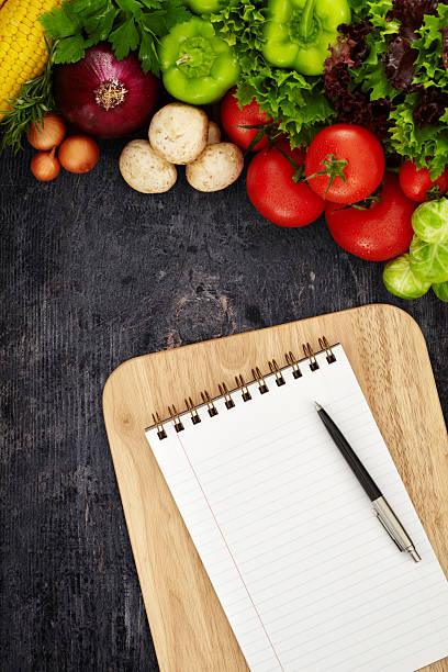 istock Fresh vegetables on dark wooden background 468856016