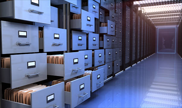 Storage room Files in the storage room library photos stock pictures, royalty-free photos & images