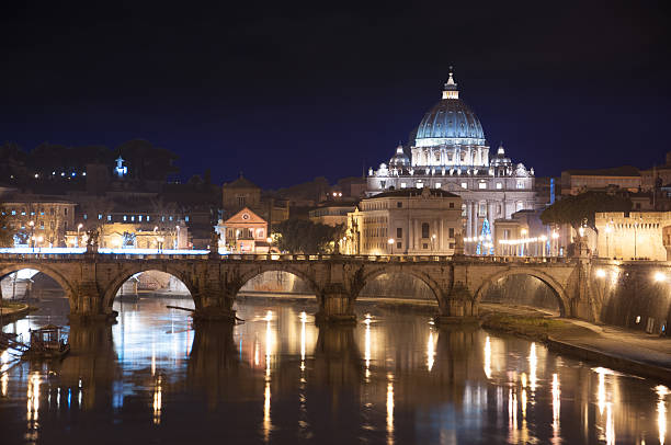istock Rome by Night. The Vatican Seen from Tiber River. 468857193