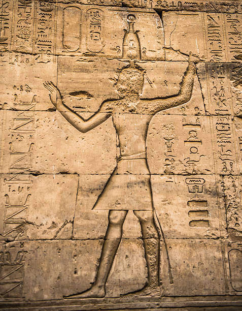 istock Ancient well preserved original Egyptian hieroglyphs 468861442