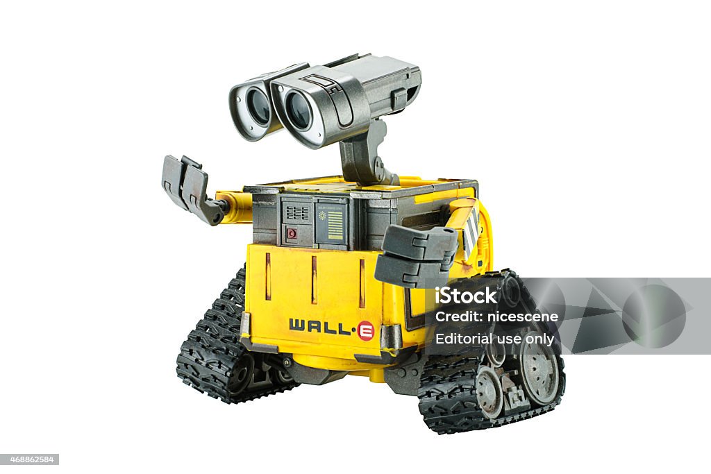 WALL-E robot toy character form WALL-E animation film Bangkok,Thailand - March 1, 2015: WALL-E robot toy character form WALL-E animation film by Disney Pixar Studio. Robot Stock Photo
