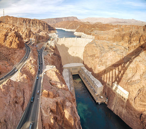 istock Aerial view of Hoover dam 468864184