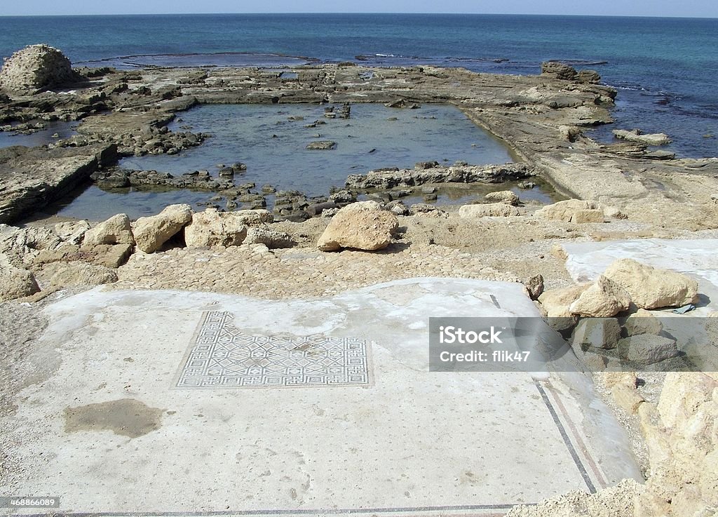 Ancient  Caesarea. Lower palace of Herod the Great Ancient  Caesarea. Israel Archaeology Stock Photo
