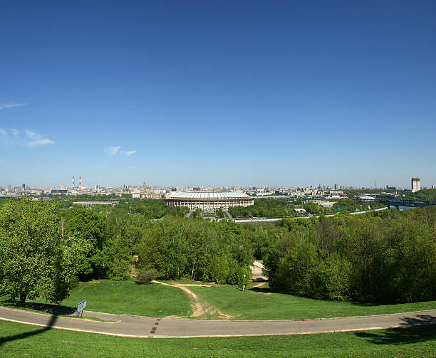 istock Panoramic view of Moscow (Russia) from Sparrow Hills 468866969