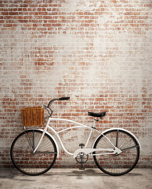 istock mock up poster in loft interior background with bicycle 468868106