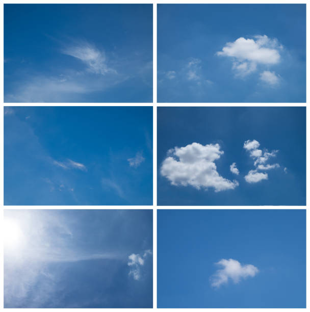 istock Set of six blue Sky daylight collection. 468868592