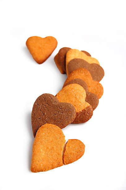 istock Cookies in the shape of heart 468868963