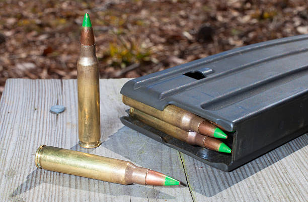 istock Green tipped ammo and magazine 468871070