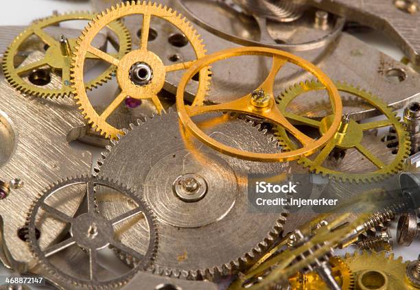 Clockwork Close Up Stock Photo - Download Image Now - Antique, Appliance, Backgrounds